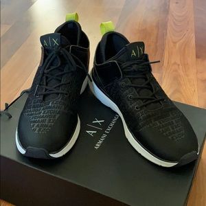 Armani Exchange Men’s Black Sneakers / Size: 9